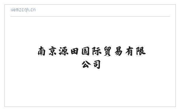 南京源田国际贸易有限公司 缩略图